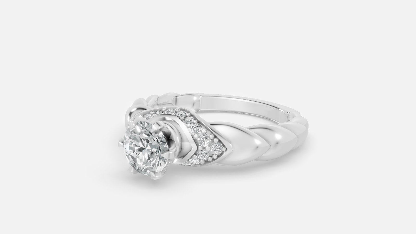 UYDR 0015 RING G14KW 4.84 GRM Dia pcs-17 Dia wt-1.25