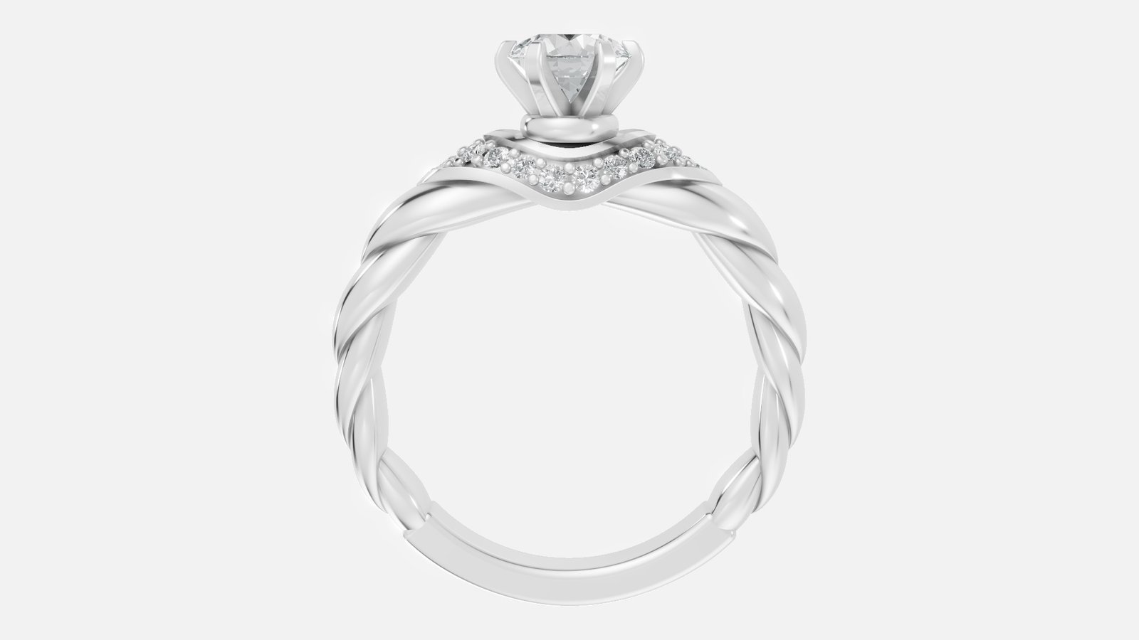 UYDR 0015 RING G14KW 4.84 GRM Dia pcs-17 Dia wt-1.25