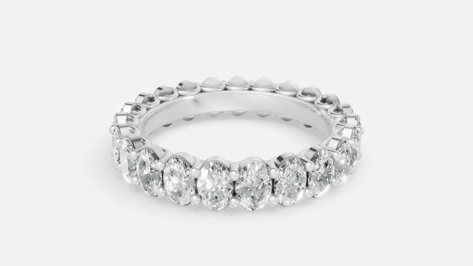 UYDR 0027-OV-3.00-6.5US RING G14KW 2.766 GRM Dia pcs-23 Dia wt-3.11