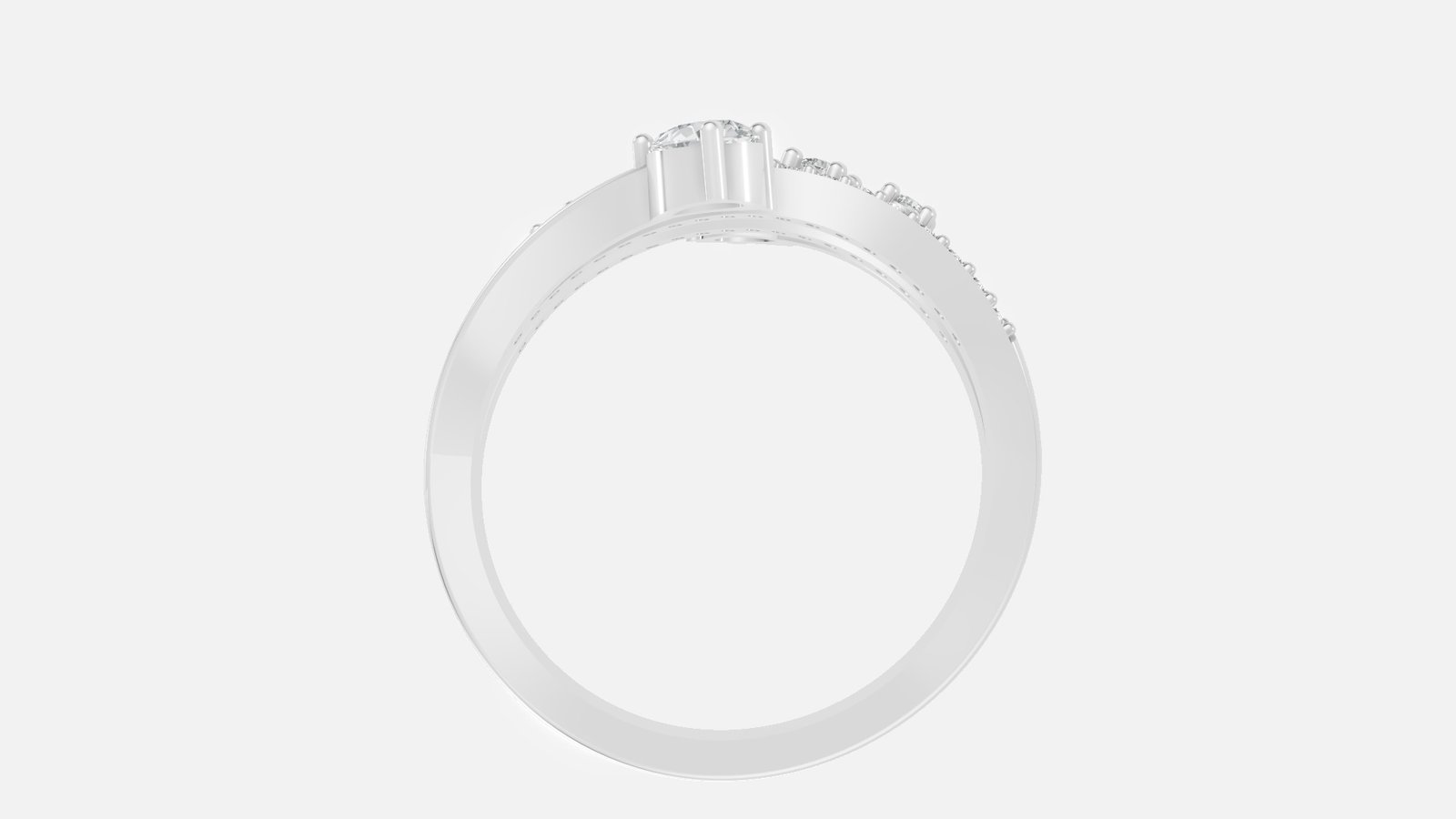 UYDR 0091 RING G14KW 3.034 GRM Dia pcs-45 Dia wt-0.53