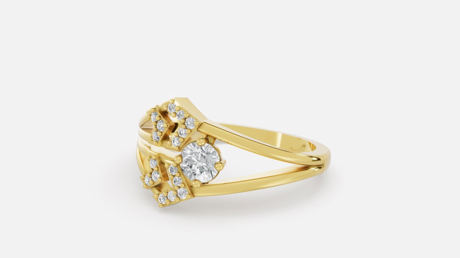 UYDR 0101 RING G14KY 2.708 GRM Dia pcs-17 Dia wt-0.31