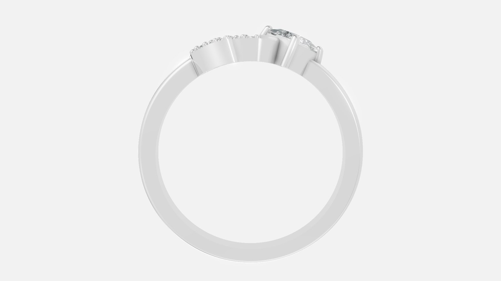 UYDR 0115 RING G14KW 2.151 GRM Dia pcs-17 Dia wt-0.395