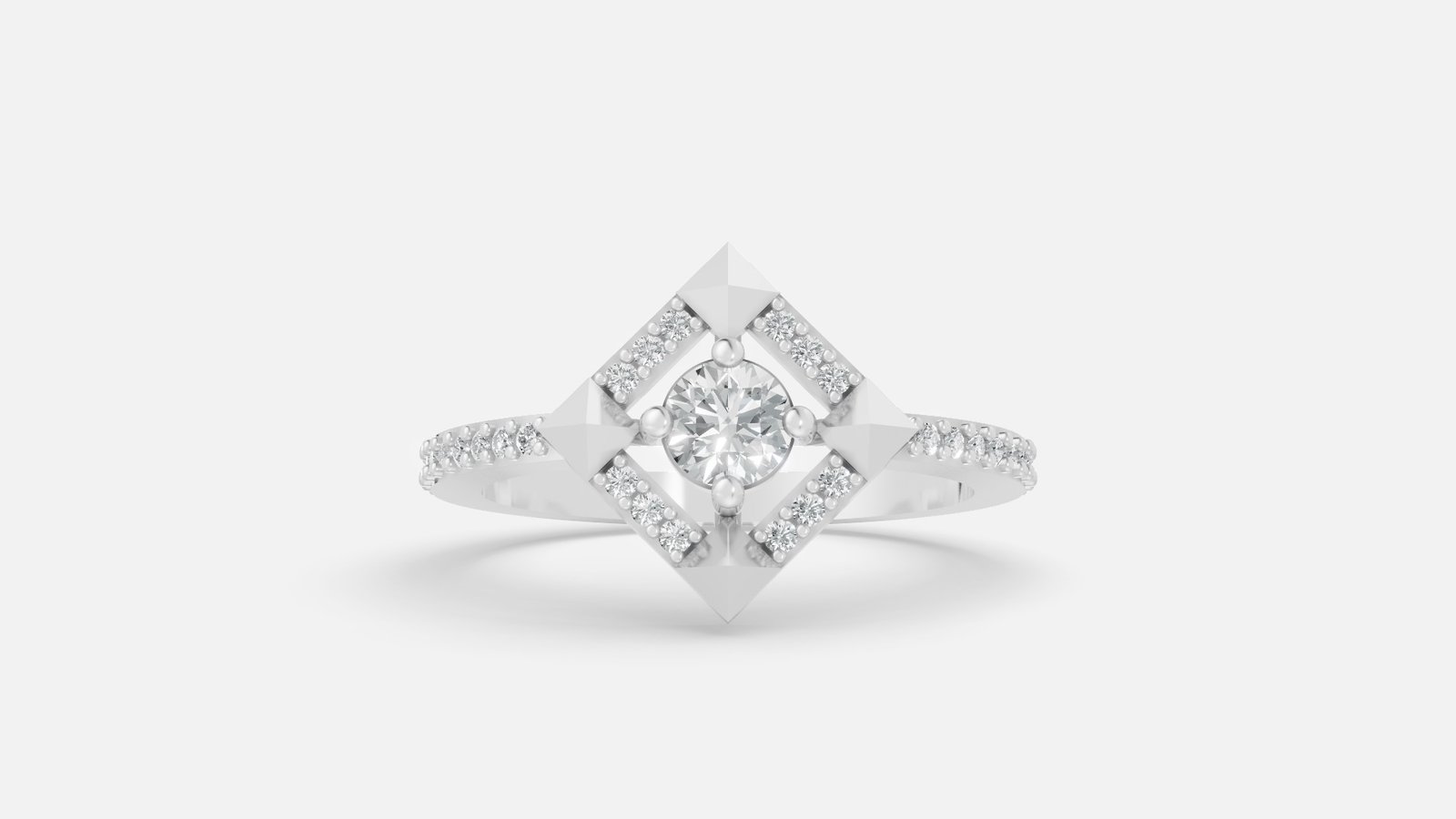 UYDR 0118 RING G14KW 2.306 GRM Dia pcs-31 Dia wt-0.37