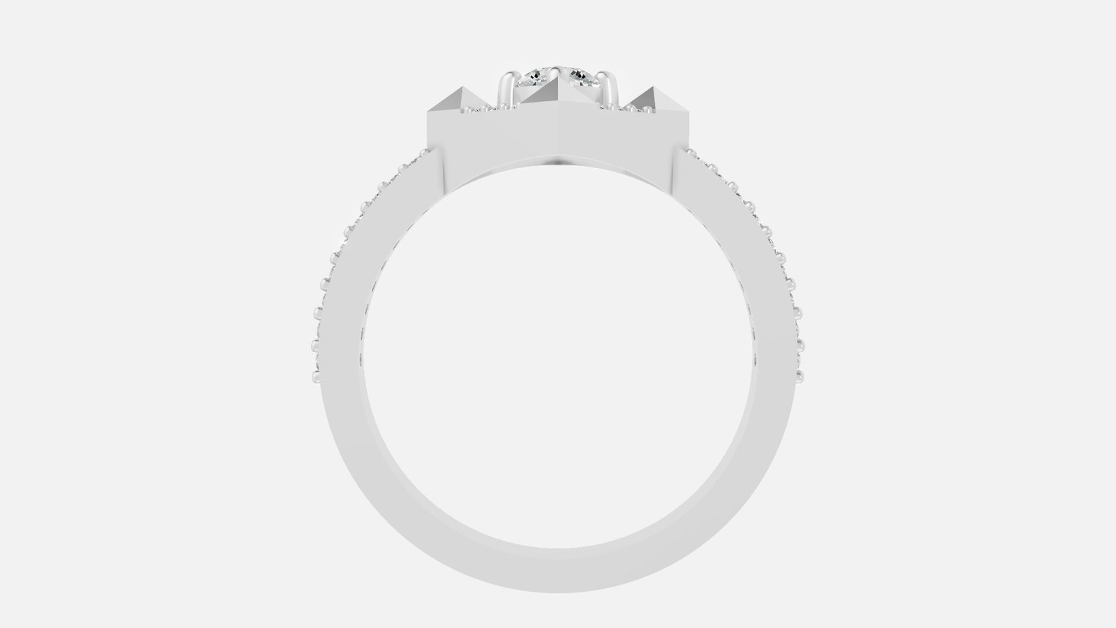 UYDR 0118 RING G14KW 2.306 GRM Dia pcs-31 Dia wt-0.37