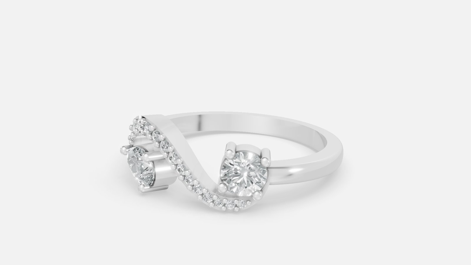 UYDR 0119 RING G14KW 1.972 GRM Dia pcs-16 Dia wt-0.49