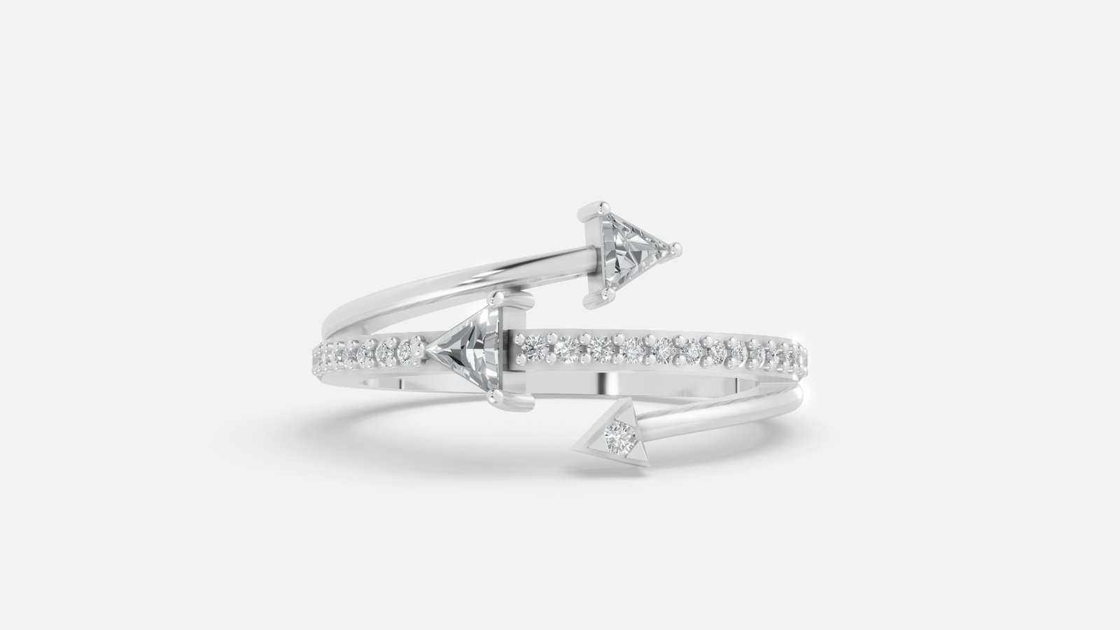 UYDR 0124 RING G14KW 2.804 GRM Dia pcs-23 Dia wt-0.31