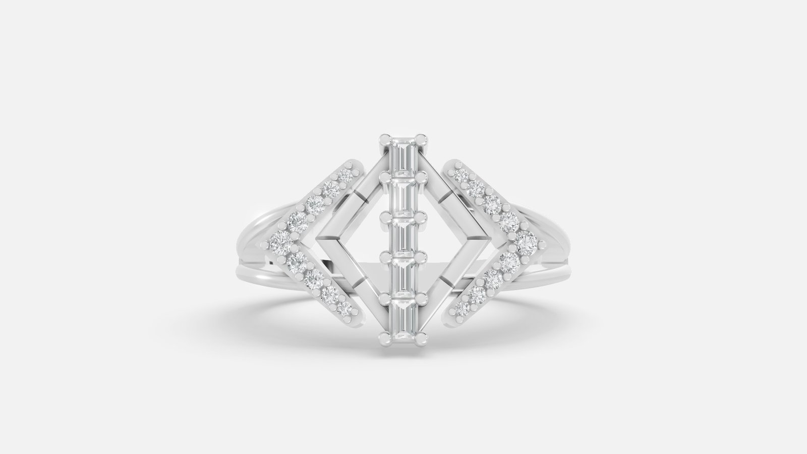 UYDR 0125 RING G14KW 3.378 GRM Dia pcs-23 Dia wt-0.16