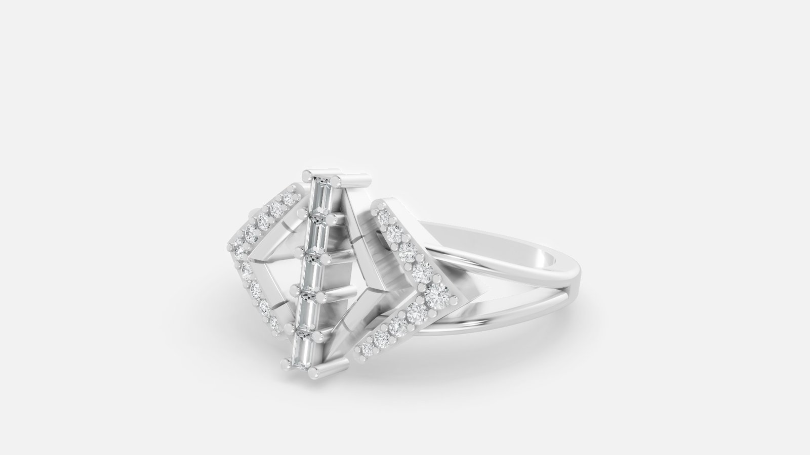 UYDR 0125 RING G14KW 3.378 GRM Dia pcs-23 Dia wt-0.16