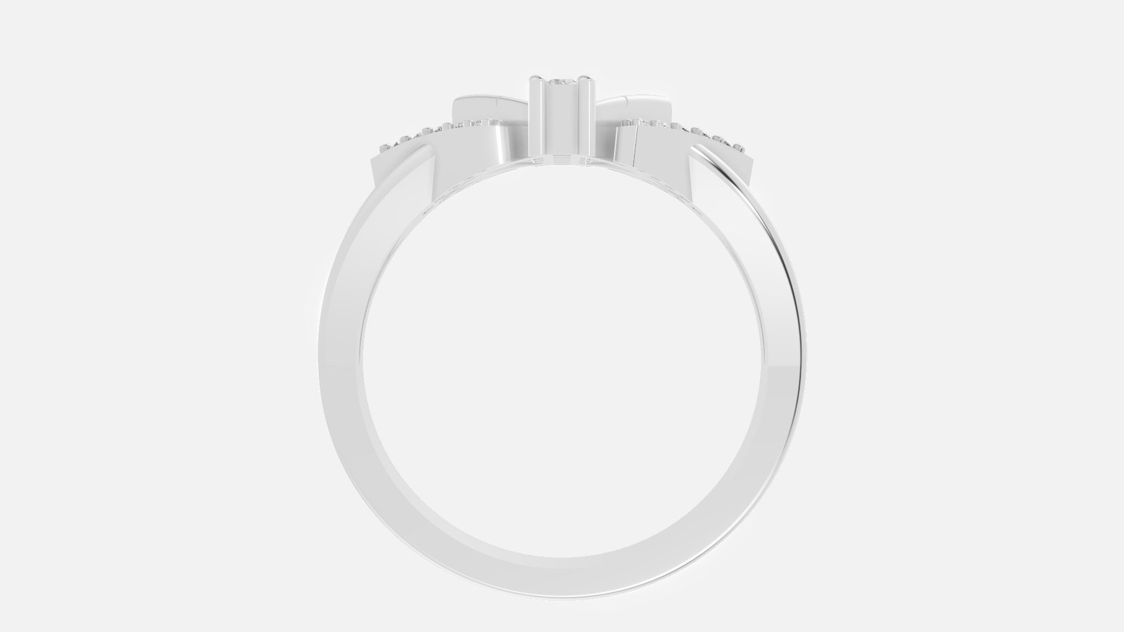 UYDR 0125 RING G14KW 3.378 GRM Dia pcs-23 Dia wt-0.16