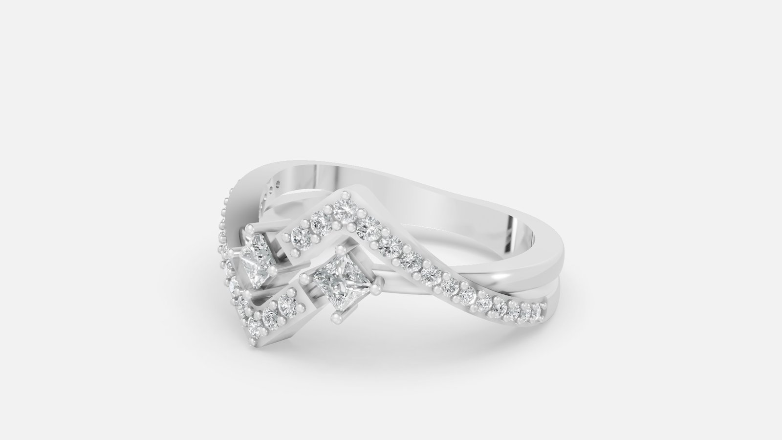 UYDR 0128 RING G14KW 4.09 GRM Dia pcs-30 Dia wt-0.4