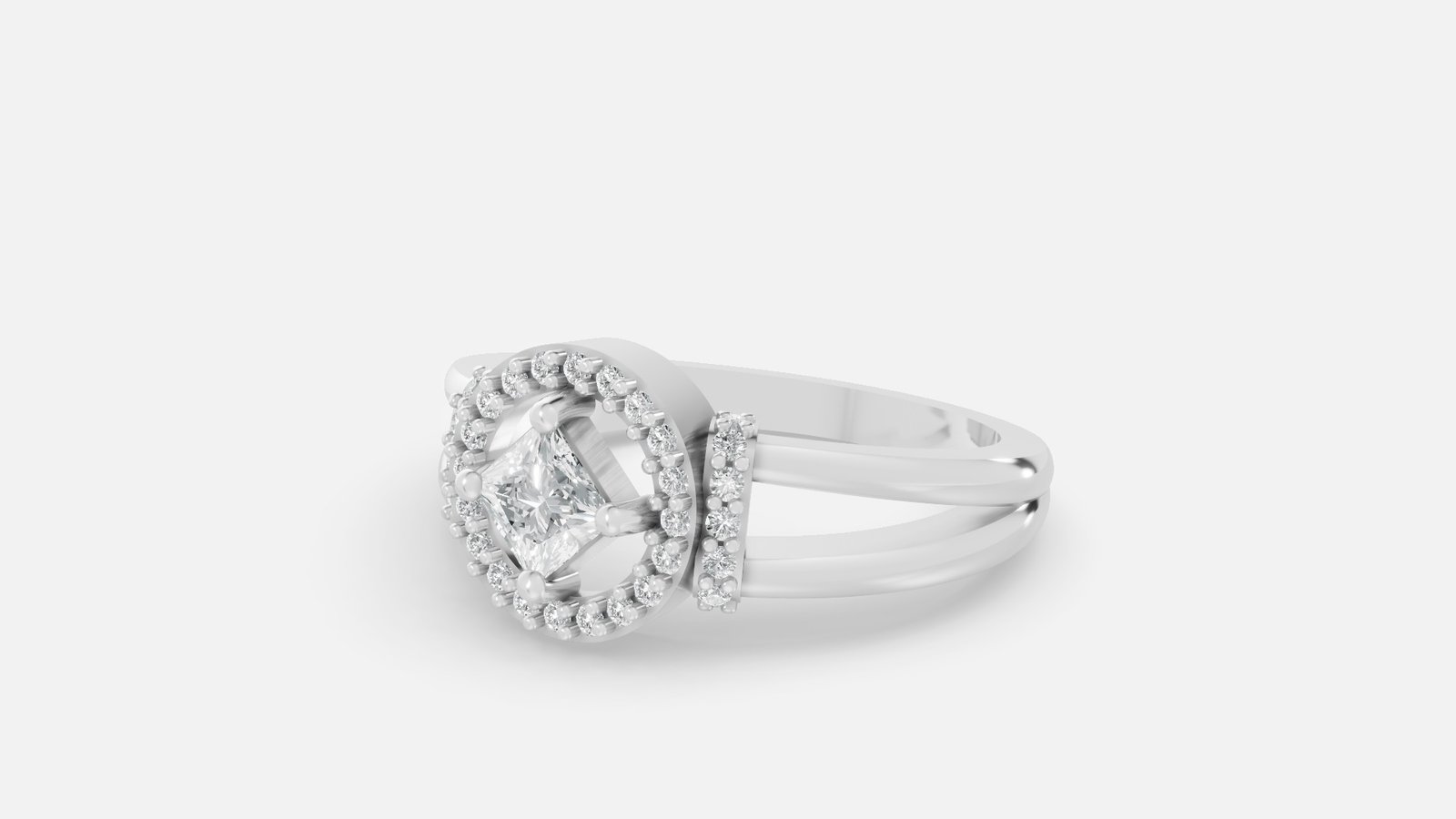 UYDR 0133 RING G14KW 3.442 GRM Dia pcs-35 Dia wt-0.49