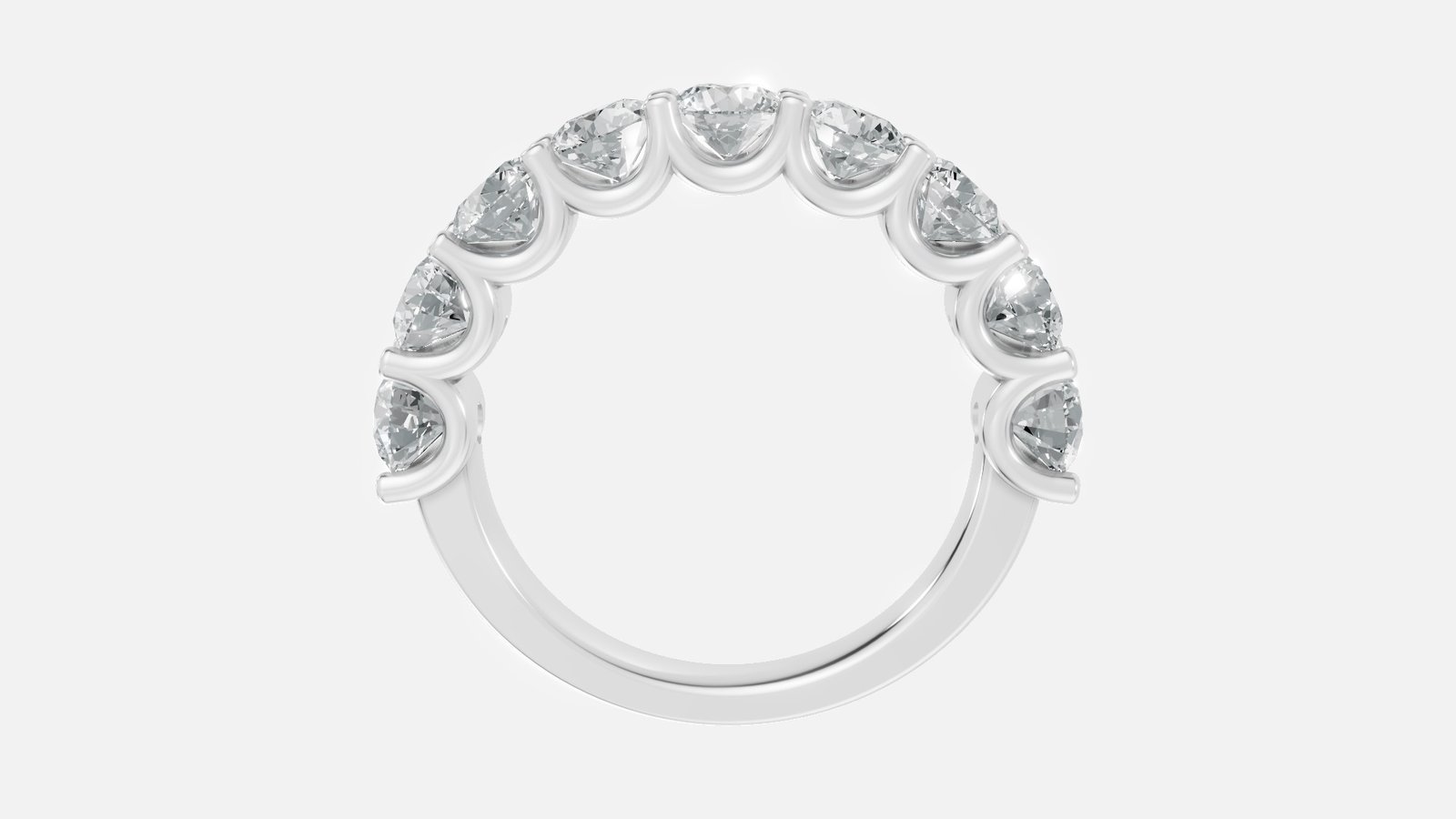 UYDR 0319-RD-0.25 RING 14K W 3.820 GRM Dia Pc - 9 Dia Wt - 2.350