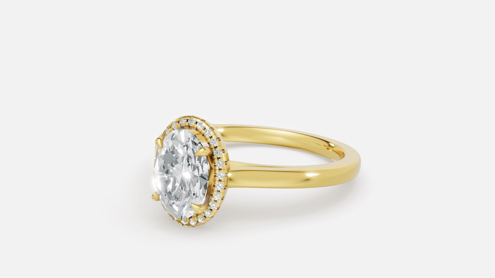 UYDR 0320-OV-1.00 RING 14K Y 2.650 GRM Dia Pc - 27 Dia Wt - 1.150