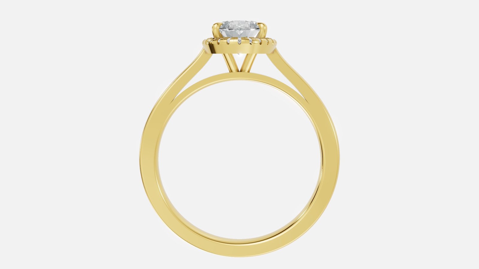 UYDR 0320-OV-1.00 RING 14K Y 2.650 GRM Dia Pc - 27 Dia Wt - 1.150