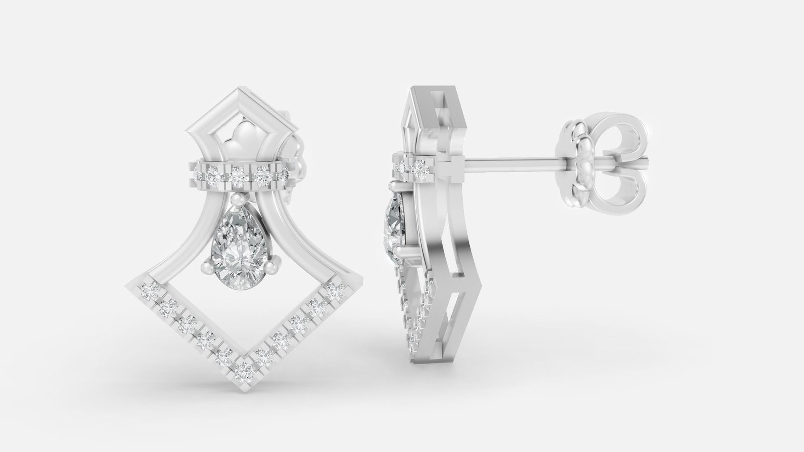 UYSDE 0110 EARRING G14KW 1.849 GRM Dia pcs-34 Dia wt-0.39